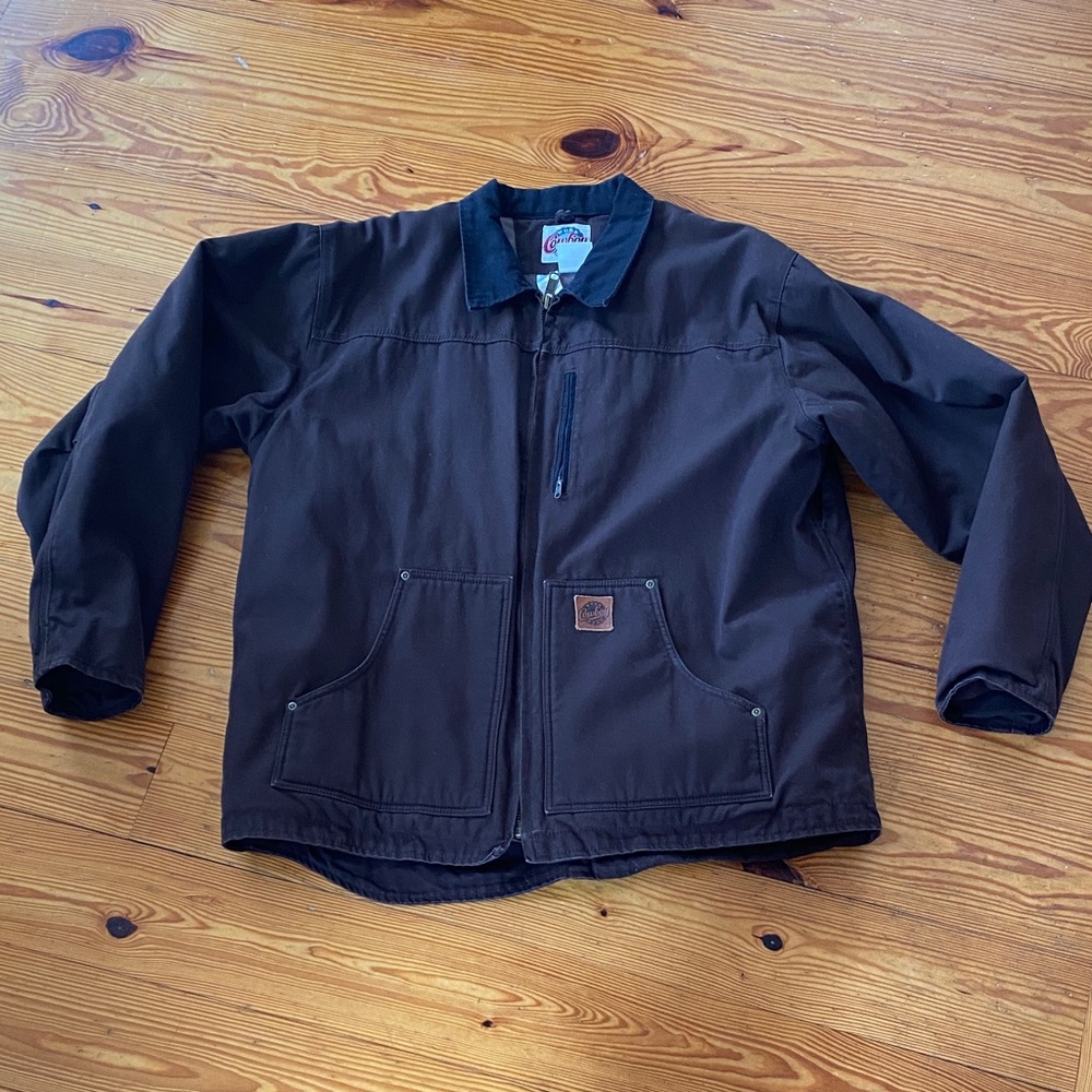 Men's Brown Work Winter Jacket